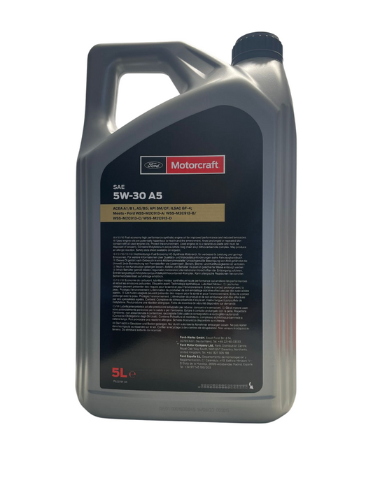 Ford Motorcraft A5 5W30 hinten
