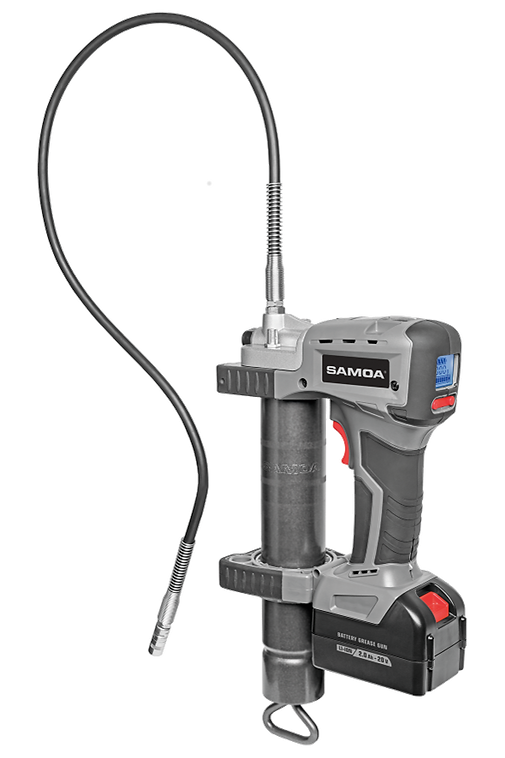 Samoa Akku-Fettpresse „AFP-S 400“ mit 4.000 mAh Li-ION 20V-Hochleistungsakku