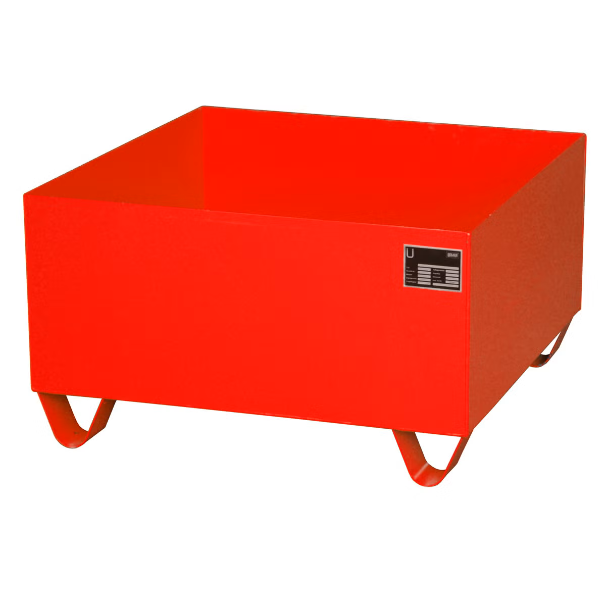 Bauer Südlohn Auffangwanne 2000, lackiert, Feuerrot