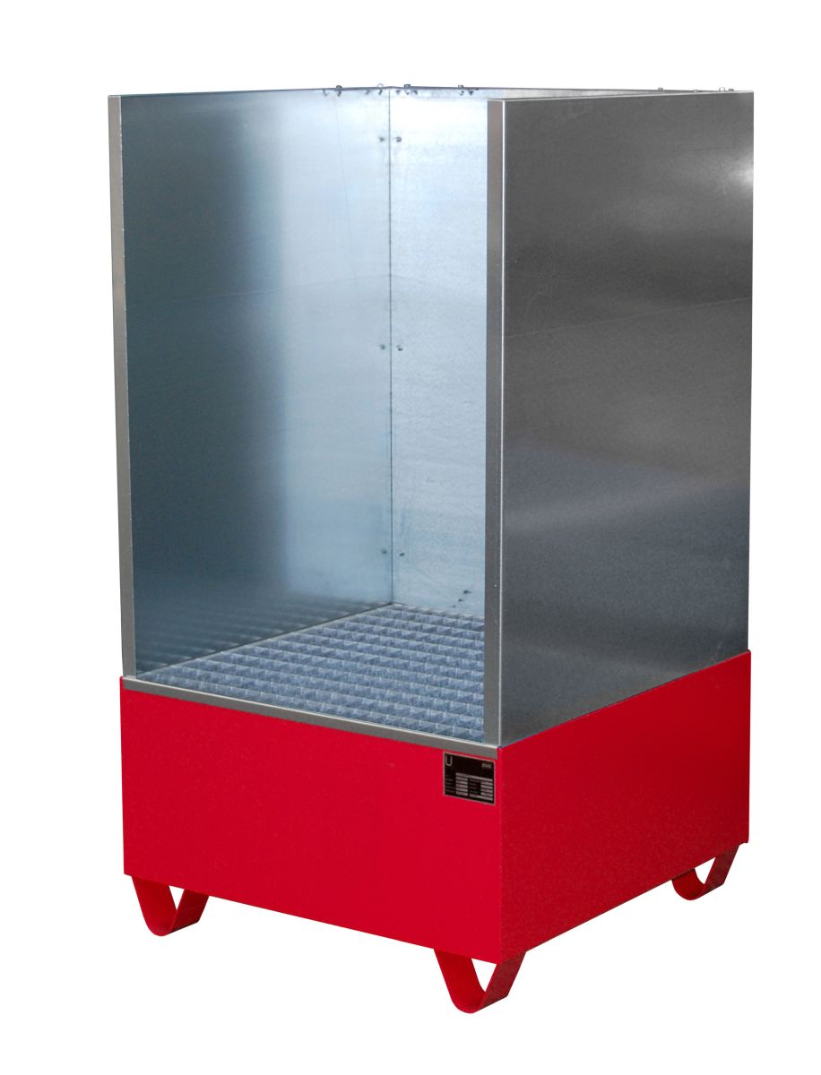 Bauer Südlohn Auffangwanne 2002/SW, lackiert, Feuerrot