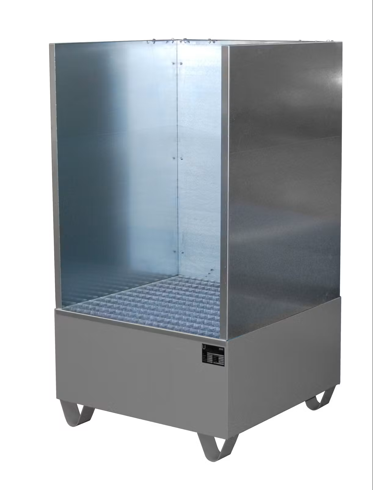 Bauer Südlohn Auffangwanne 2002/SW, lackiert, Mausgrau