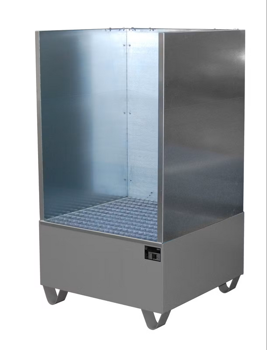 Bauer Südlohn Auffangwanne 2002/SW, lackiert, Mausgrau