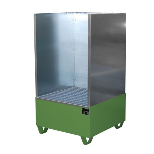 Bauer Südlohn Auffangwanne 2002/SW, lackiert, Resedagrün