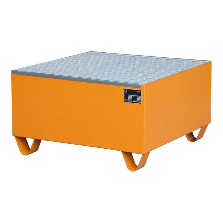 Bauer Südlohn Auffangwanne 2002, lackiert, Gelborange