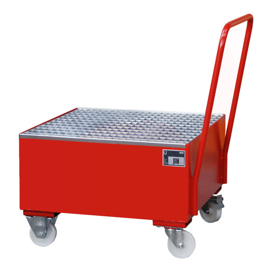 Bauer Südlohn Fahrbare Auffangwanne 2004, lackiert, Feuerrot