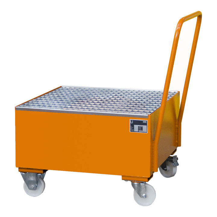 Bauer Südlohn Fahrbare Auffangwanne 2004, lackiert, Gelborange