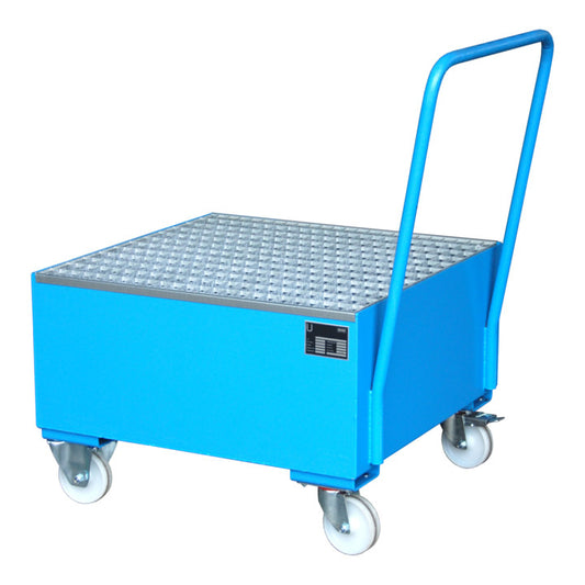 Bauer Südlohn Fahrbare Auffangwanne 2004, lackiert, Lichtblau