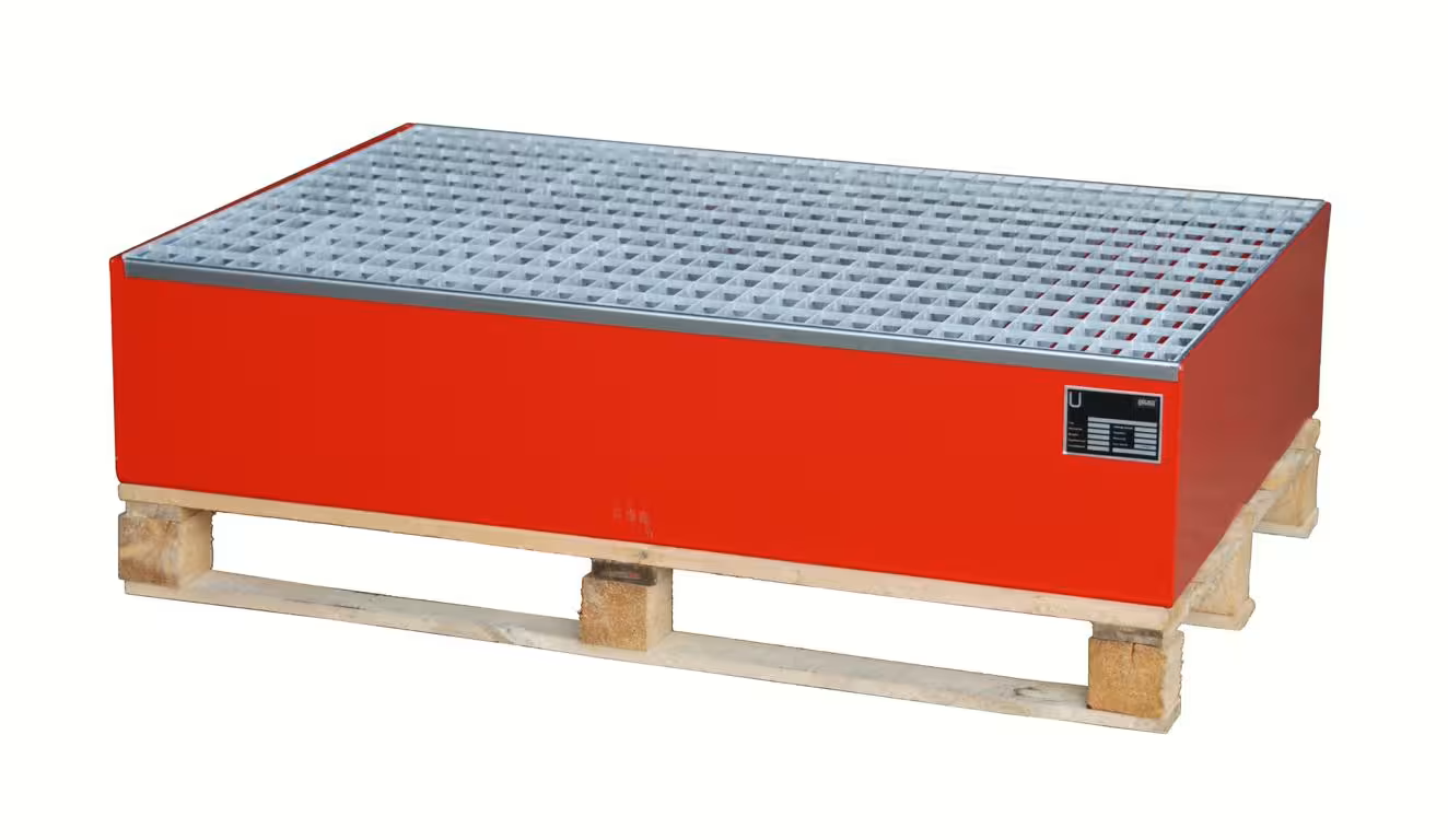 Bauer Südlohn Auffangwanne 2010, lackiert, Feuerrot