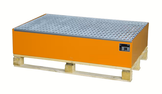 Bauer Südlohn Auffangwanne 2010, lackiert, Gelborange