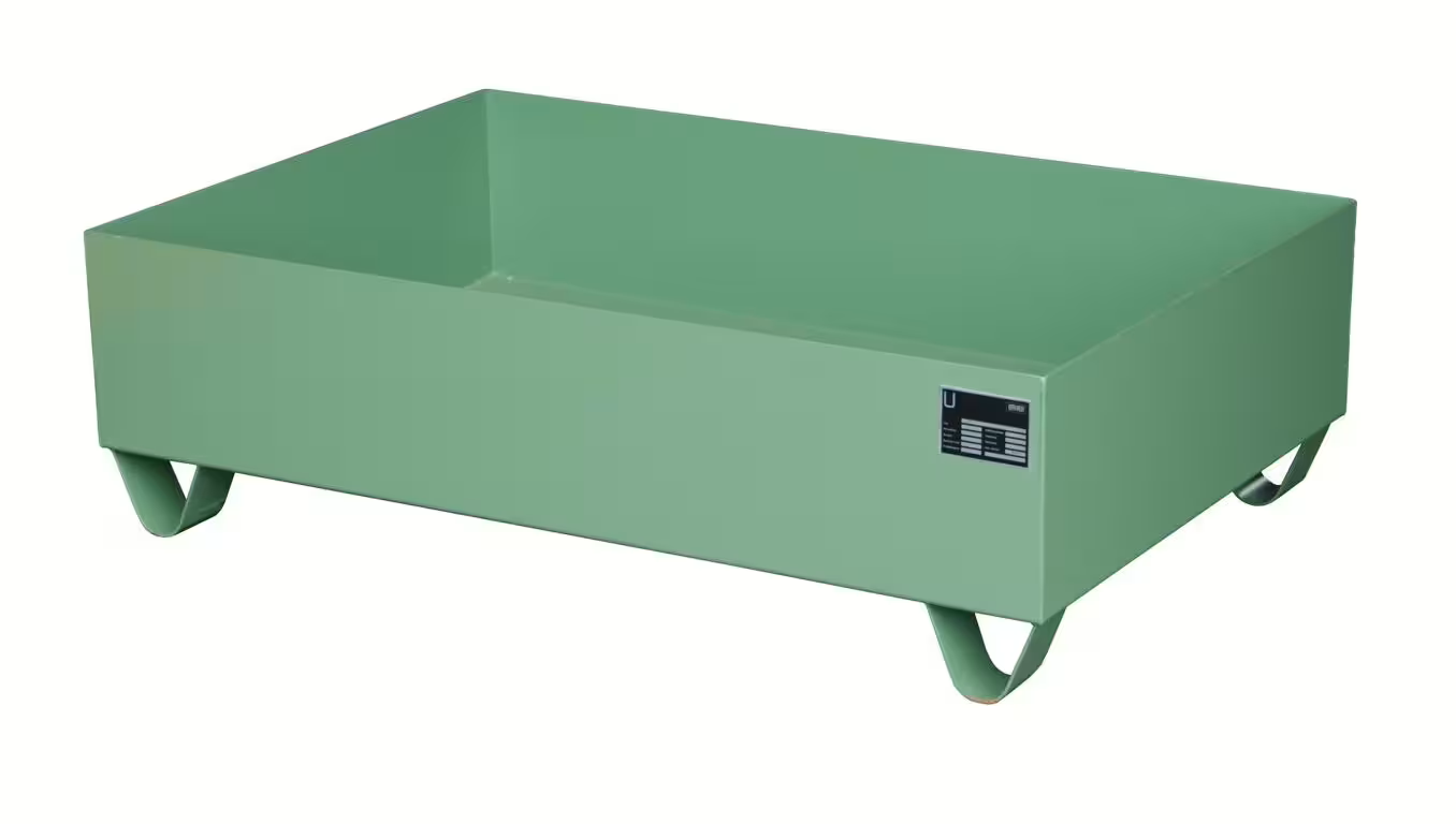 Bauer Südlohn Auffangwanne 2016, lackiert, Resedagrün