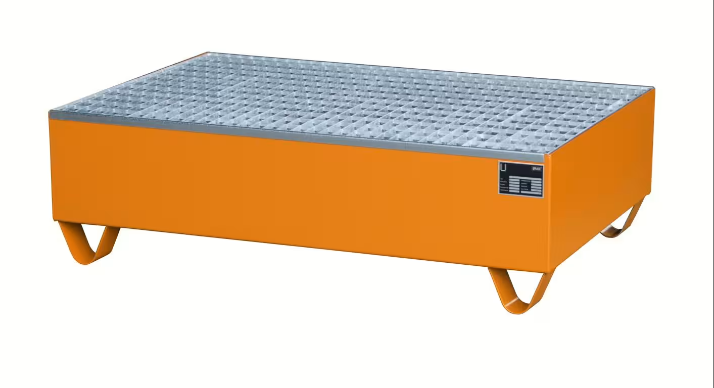 Bauer Südlohn Auffangwanne 2018, lackiert, Gelborange