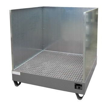 Bauer Südlohn Auffangwanne 2032/SW, lackiert, Mausgrau