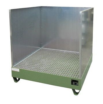 Bauer Südlohn Auffangwanne 2032/SW, lackiert, Resedagrün