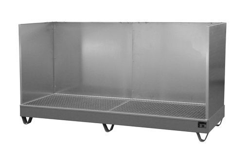 Bauer Südlohn Auffangwanne 2042/SW, lackiert, Mausgrau