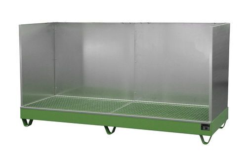 Bauer Südlohn Auffangwanne 2042/SW, lackiert, Resedagrün