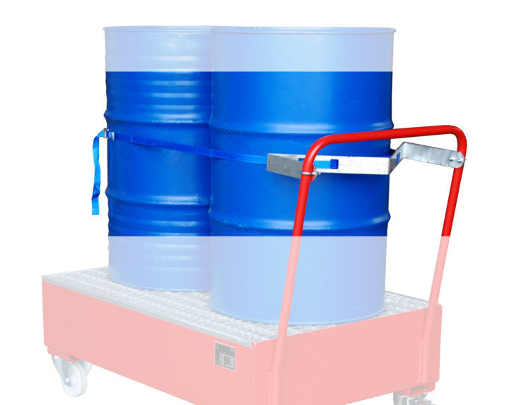 Bauer Fasshalterung mit Spanngurt fuer 2 x 200 Liter Faesser