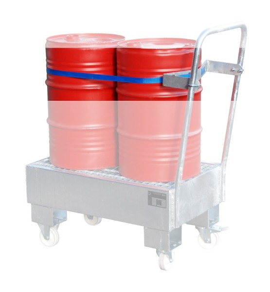 Bauer Fasshalterung mit Spanngurt fuer 2 x 60 Liter Faesser