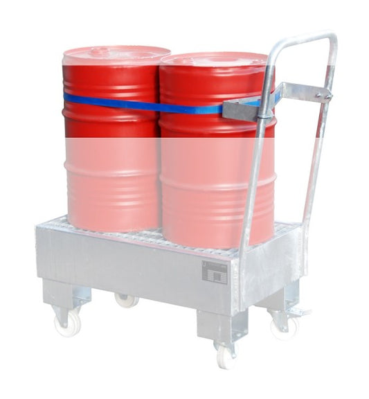 Bauer Fasshalterung mit Spanngurt fuer 2 x 60 Liter Faesser