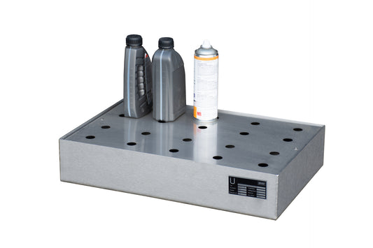 BAUER SÜDLOHN Kleingebindewanne für Paletten KGW-P 1/M V4A, Edelstahl 1.4571-B