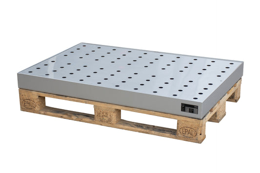 BAUER SÜDLOHN Kleingebindewanne für Paletten KGW-P 4/M V4A, Edelstahl 1.4571-B