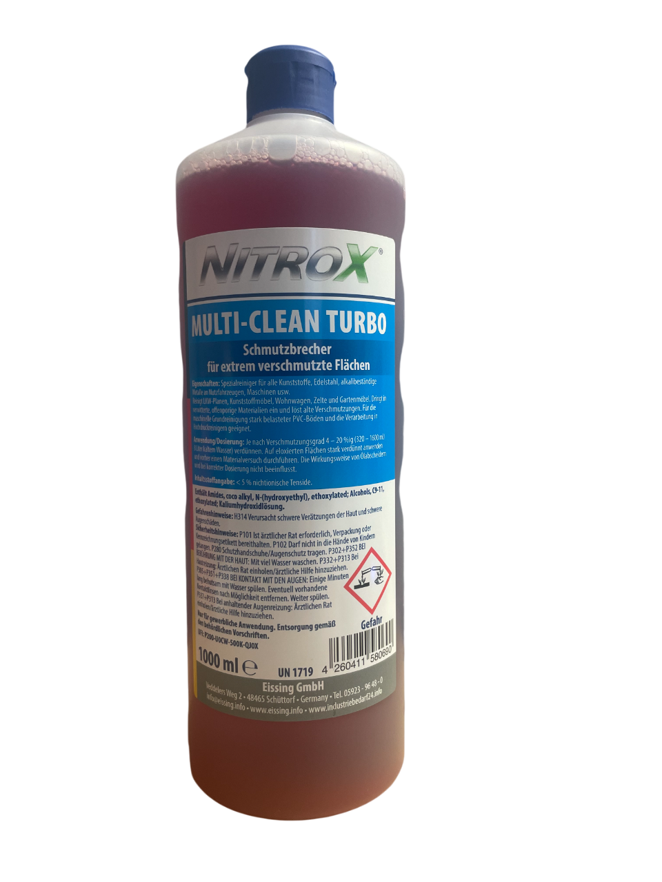 NitroX Multi-Clean Turbo 1L Flasche - Spezialreiniger hinten