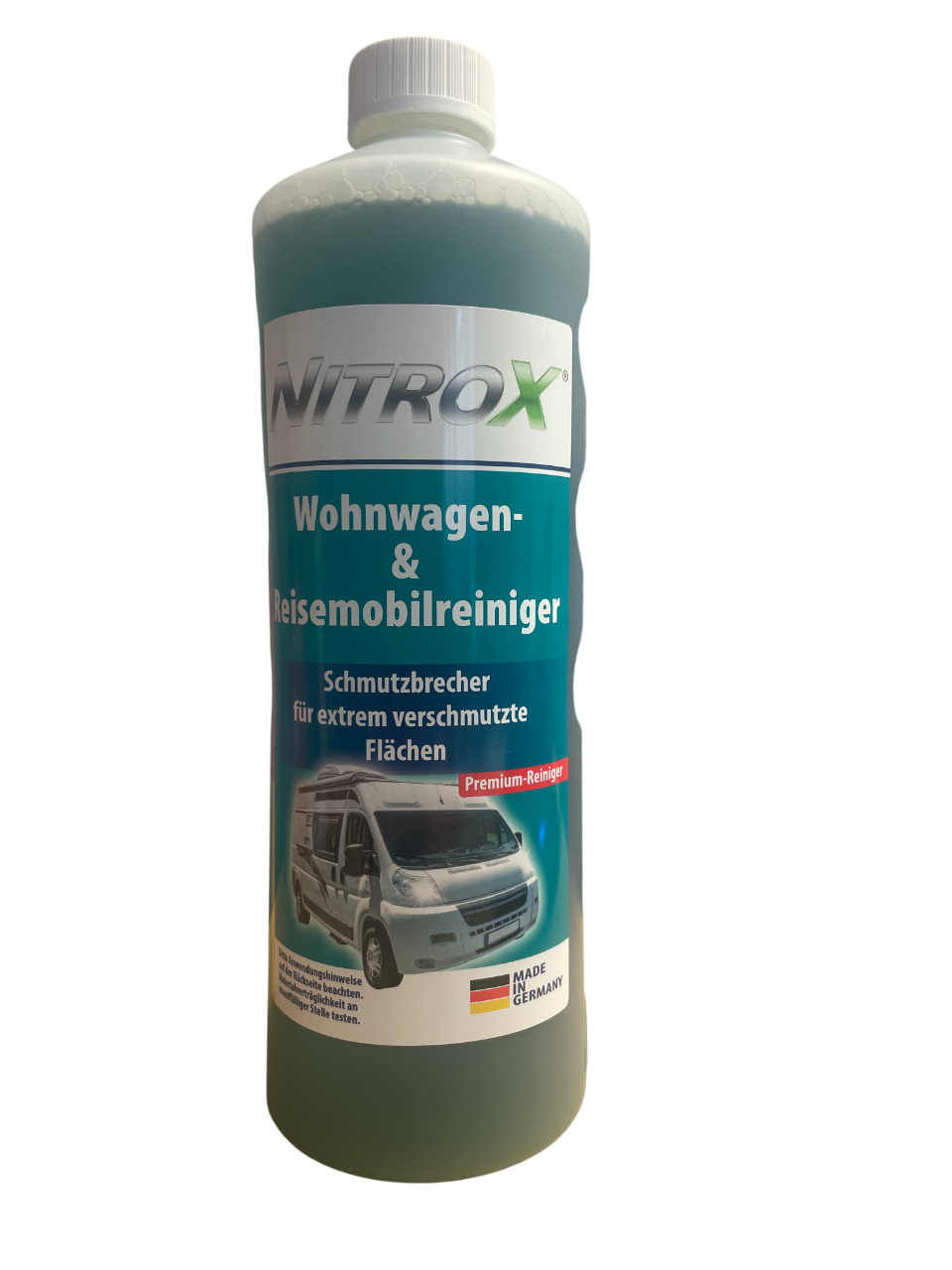 NitroX Wohnwagen- und Reisemobilreiniger 1L Flasche vorne