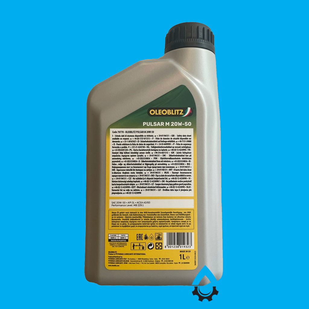 Oleoblitz Pulsar M 20W50 1L hinten