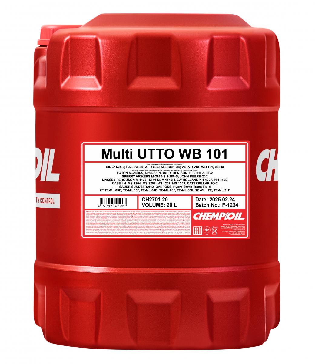 chempioil-multi-utto-wb-101-20l-front