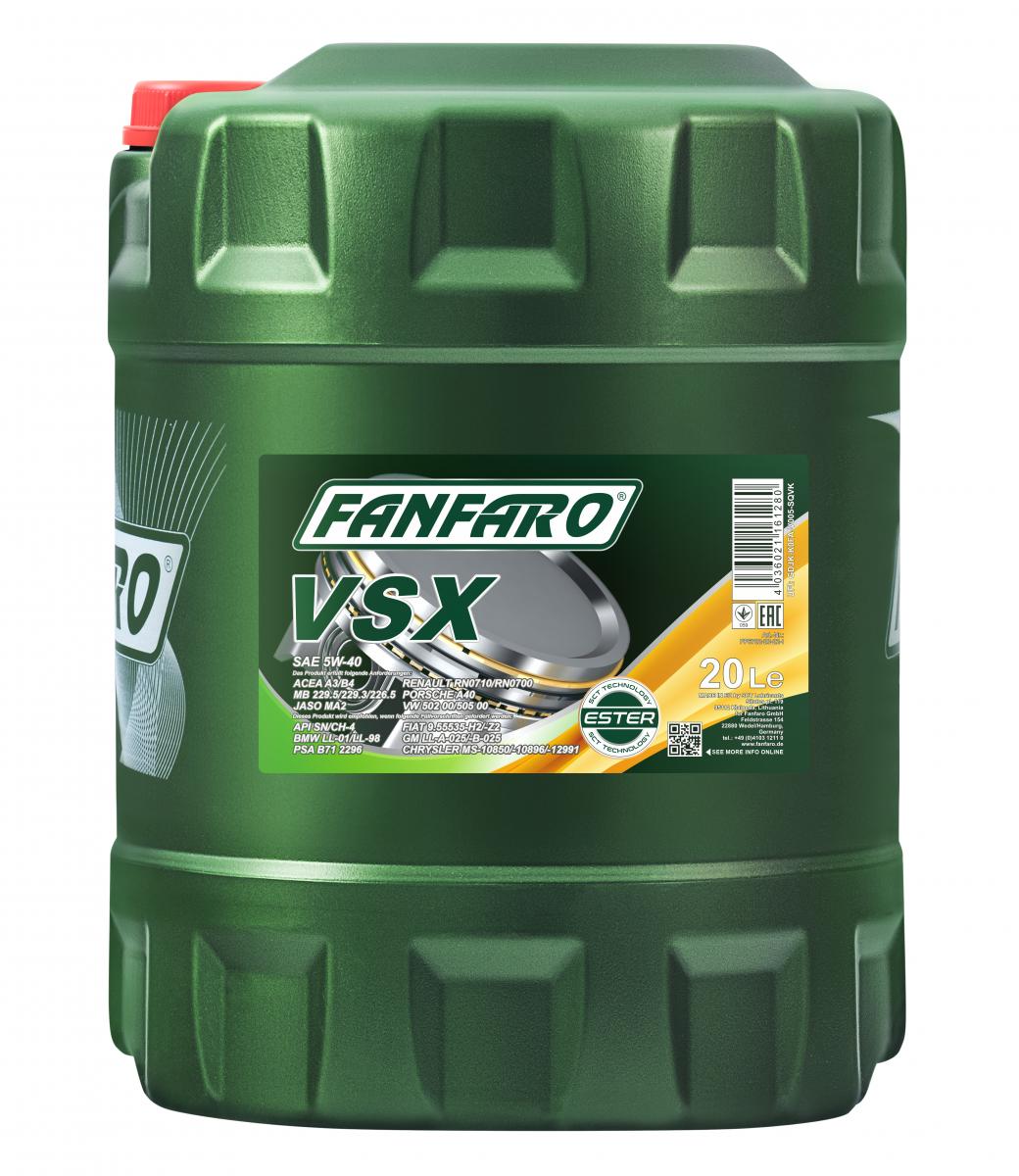 fanfaro-vsx-5w-40-20l-front