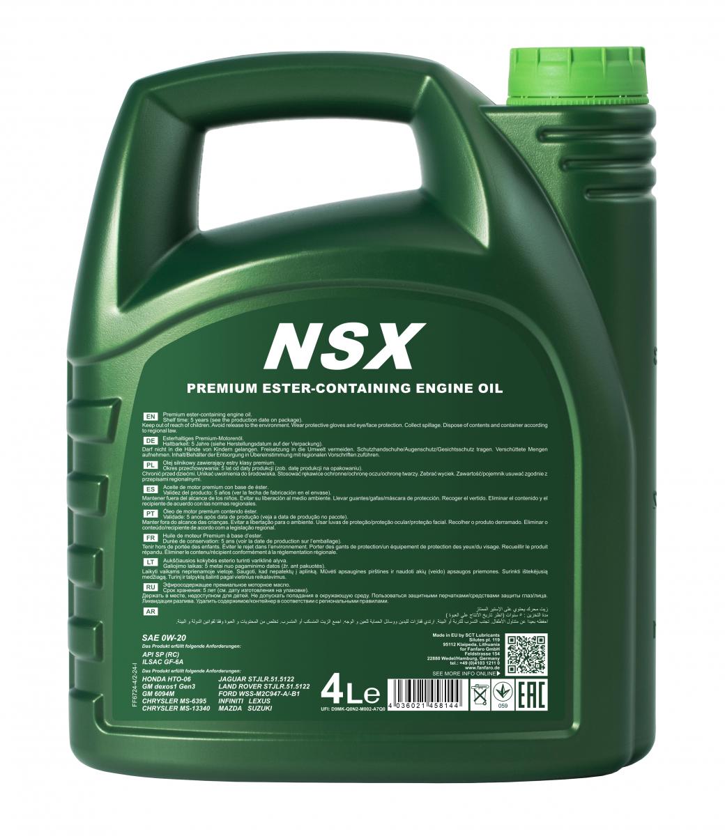 fanfaro-nsx-0w-20-4l-spec