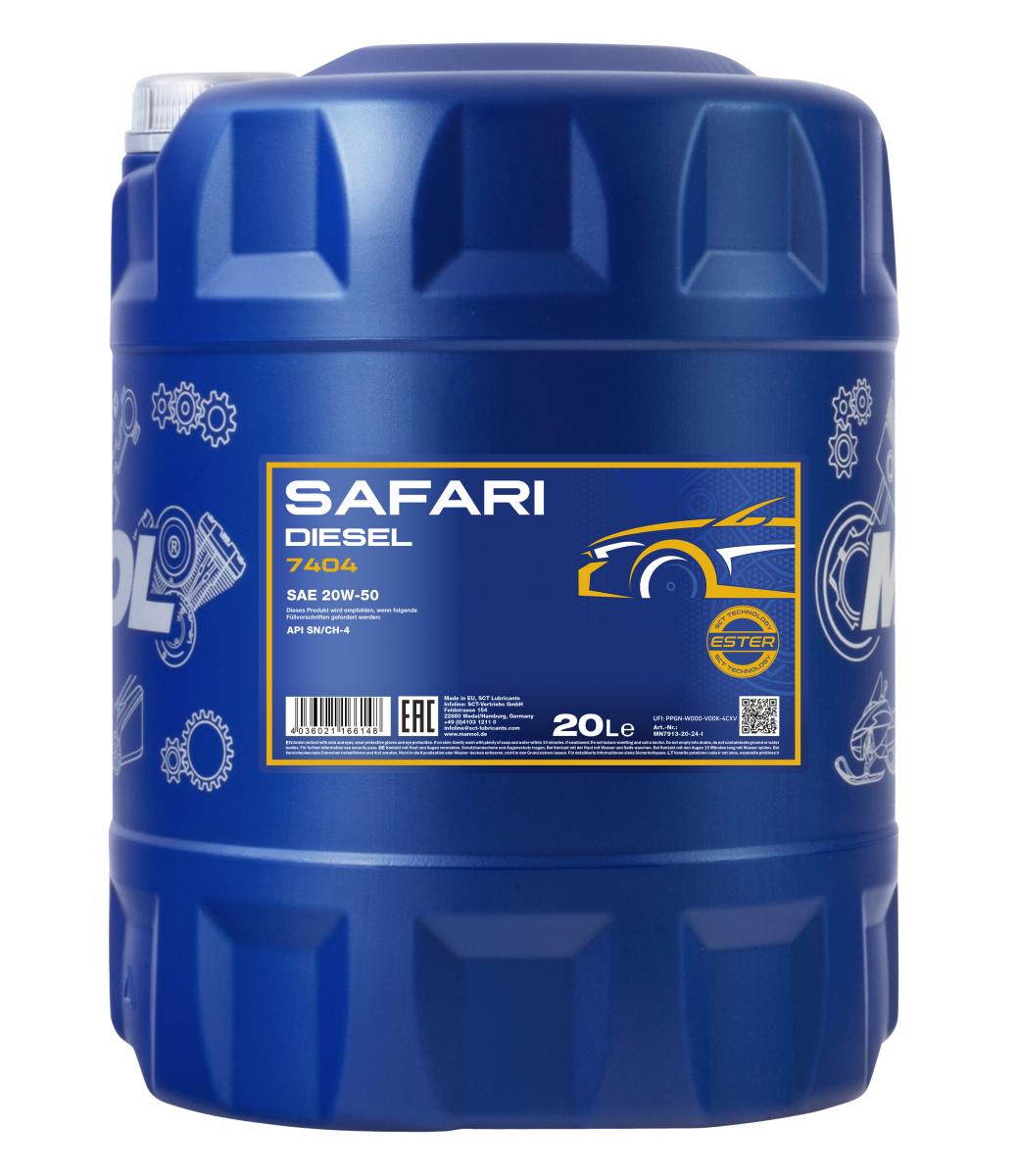 mannol-safari-20w-50-20l-front