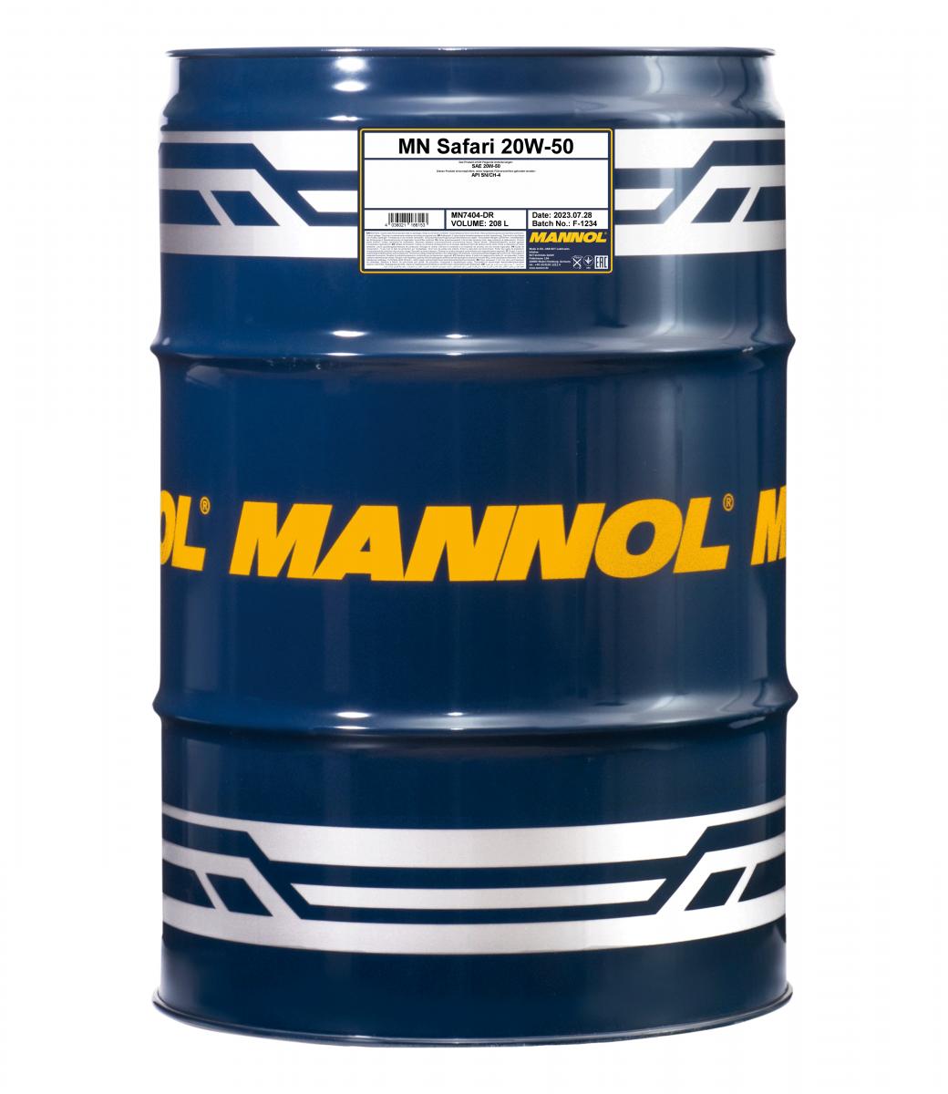 mannol-safari-20w-50-208l-front