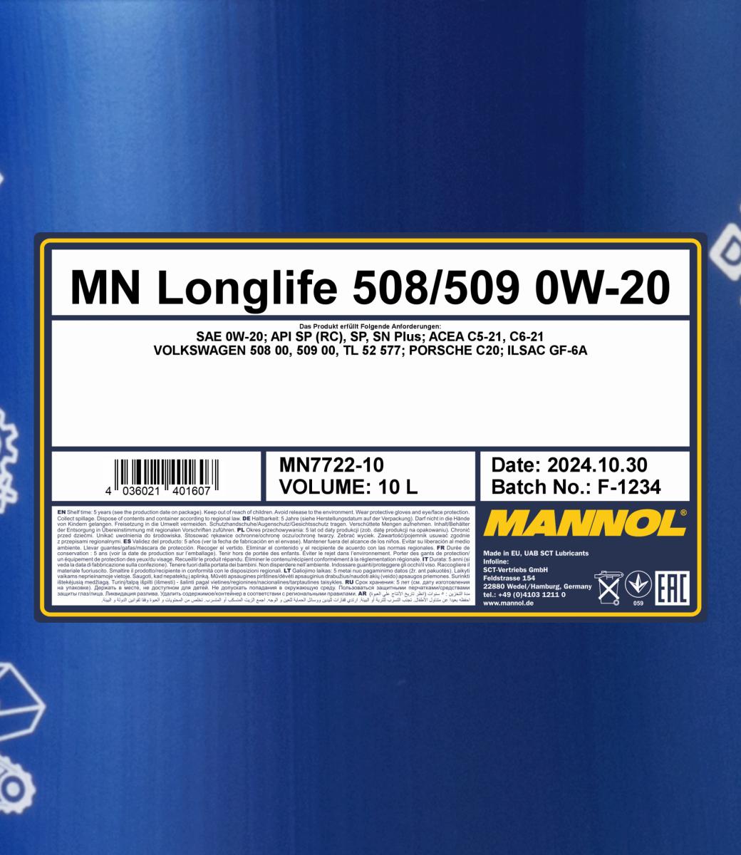 mannol-longlife-508/509-0w-20-10l-spec