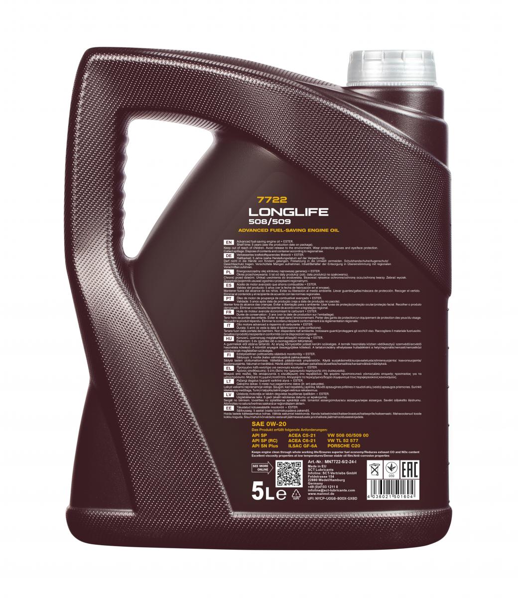 mannol-longlife-508/509-0w-20-5l-back