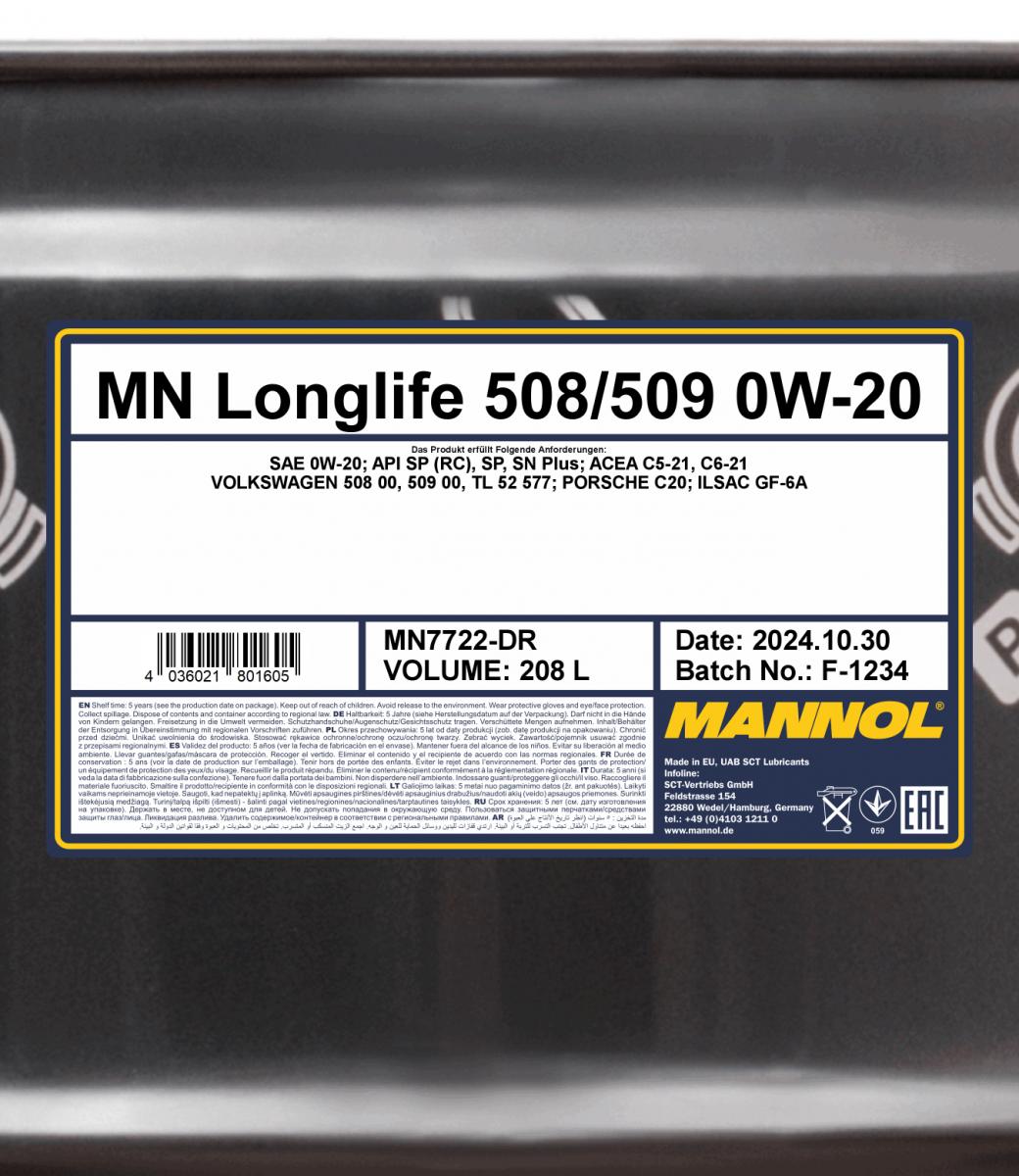 mannol-longlife-508/509-0w-20-208l-spec