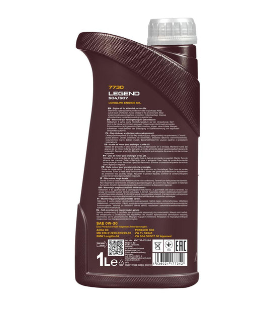 MANNOL 7730 Legend 504/507 0W-30-1l-back