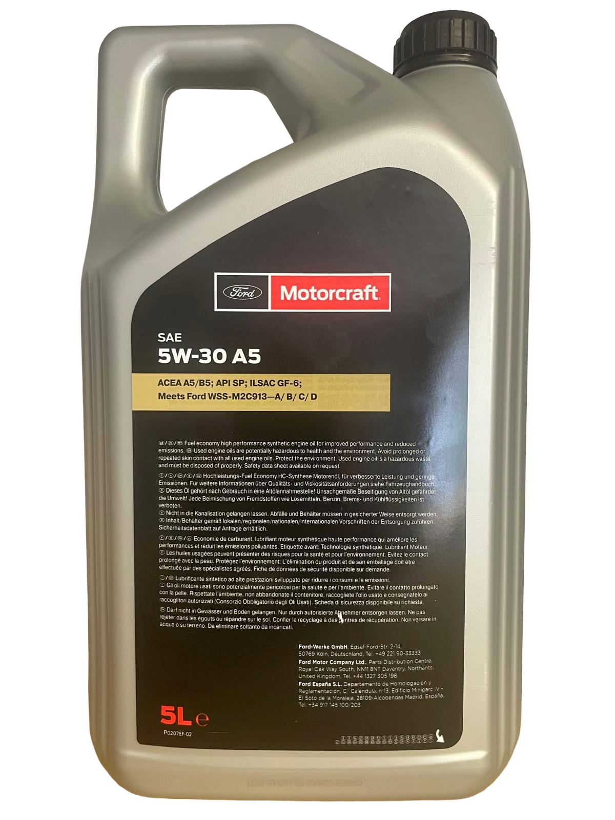 ORIGINAL 15F1CF FORD Motorcraft A5 5W-30 5L Motoröl-2
