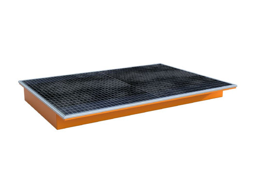 BAUER SÜDLOHN Einhängewanne mit PE-Einsatz EHW 1800 PE, lackiert, Gelborange-A