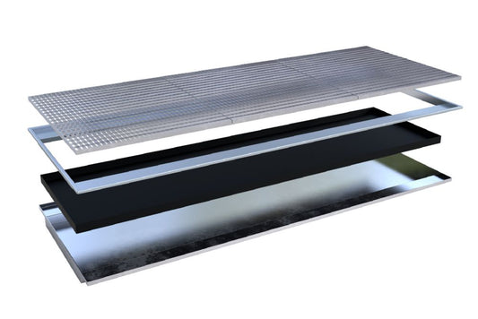 BAUER SÜDLOHN Einhängewanne mit PE-Einsatz EHW 3300 PE, feuerverzinkt-B