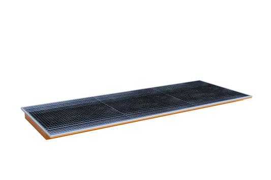 BAUER SÜDLOHN Einhängewanne mit PE-Einsatz EHW 3300 PE, lackiert, Gelborange-A