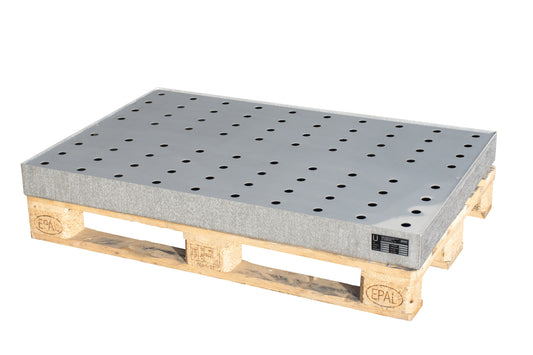 BAUER SÜDLOHN Kleingebindewanne für Paletten KGW-P 3/M V4A, Edelstahl 1.4571-B