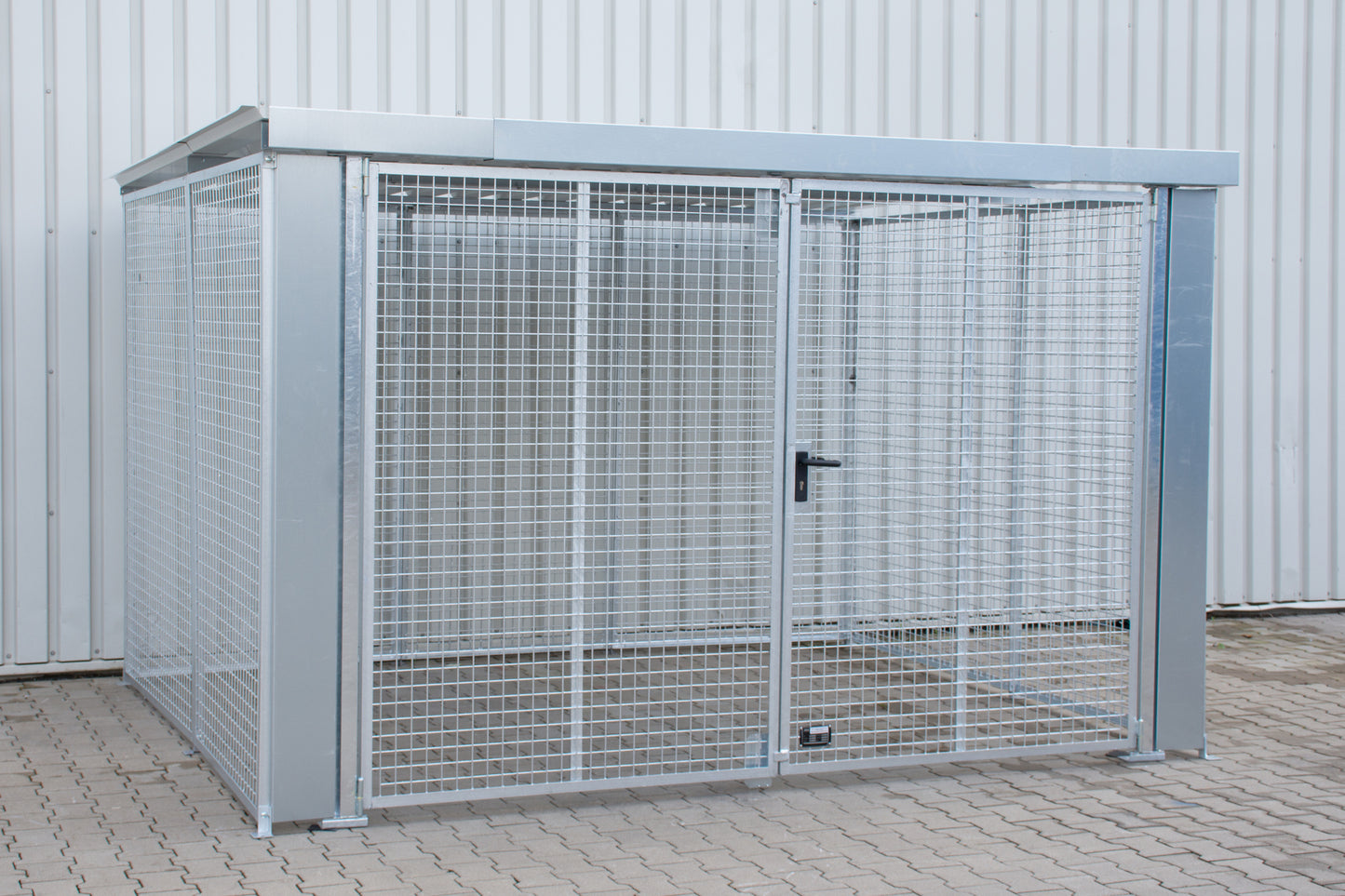 BAUER SÜDLOHN Gasflaschen-Container GFC-M6/D-DF, feuerverzinkt