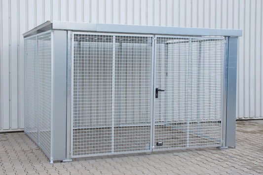 BAUER SÜDLOHN Gasflaschen-Container GFC-M6/D-DF, feuerverzinkt