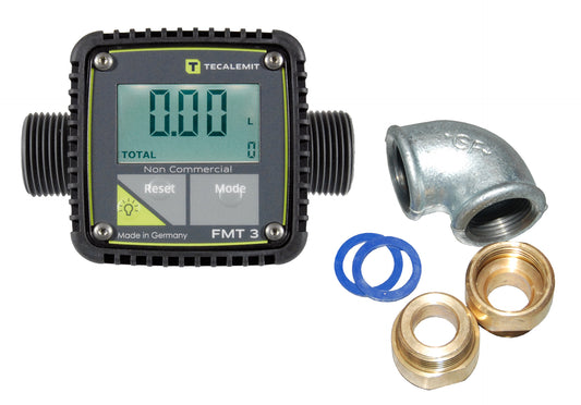 BAUER SÜDLOHN Zähler FMT 3 mit digitaler Anzeige und Drehverschraubungen
