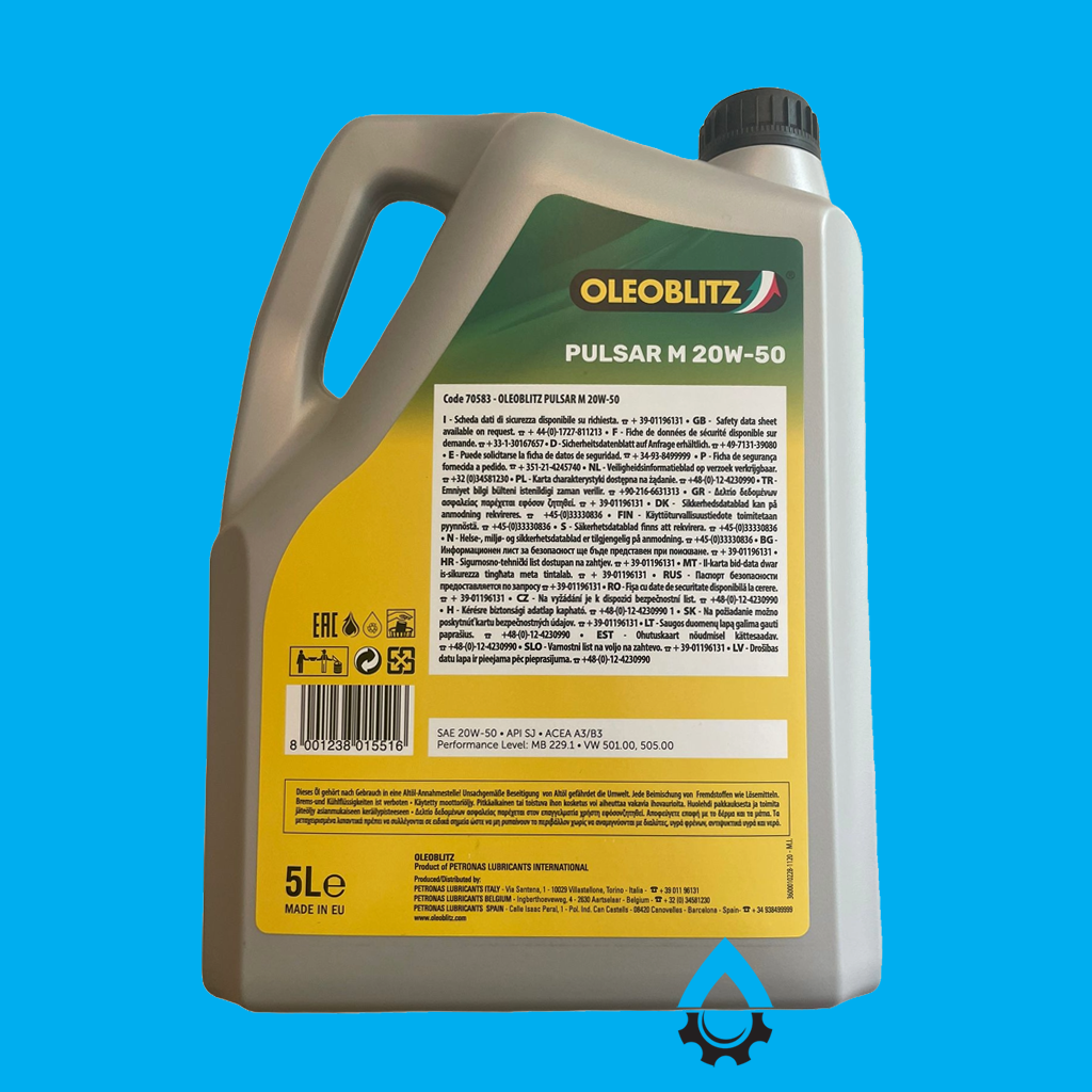 Oleoblitz Pulsar M 20W50 5L hinten