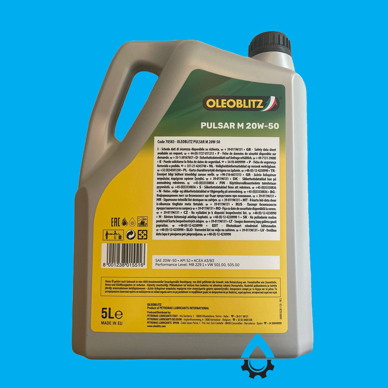 Oleoblitz Pulsar M 20W50 5L hinten