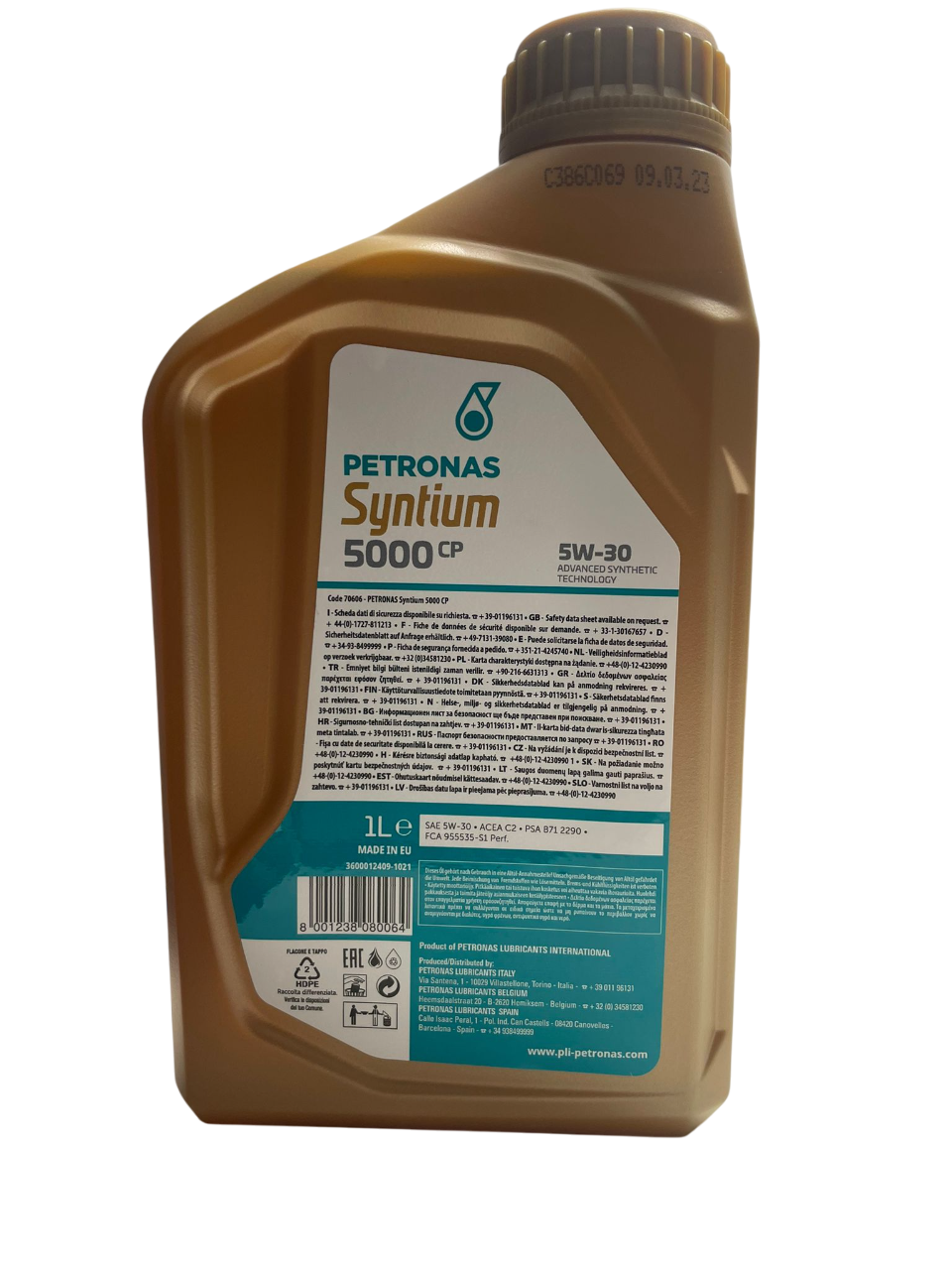 Petronas Syntium 5000 CP 1L hinten