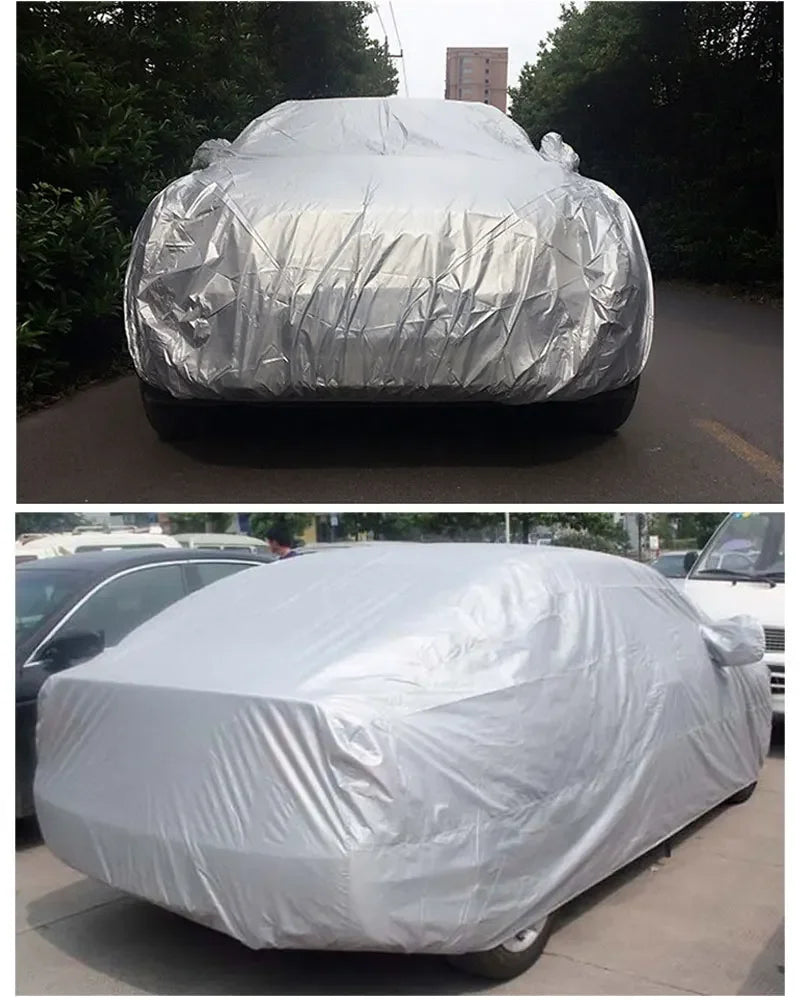 Full Car Cover Indoor Outdoor Car Protective Cover Sun Shade Dustproof Anti UV Protection Cover Universal for Sedan SUV