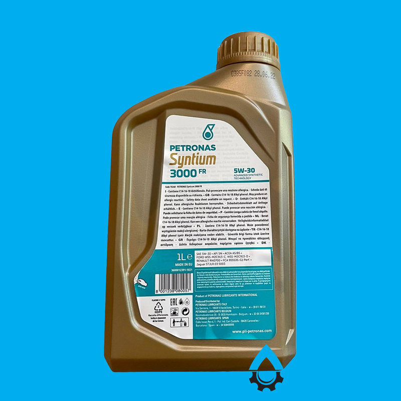 Petronas Syntium 3000 FR 5W-30 hinten