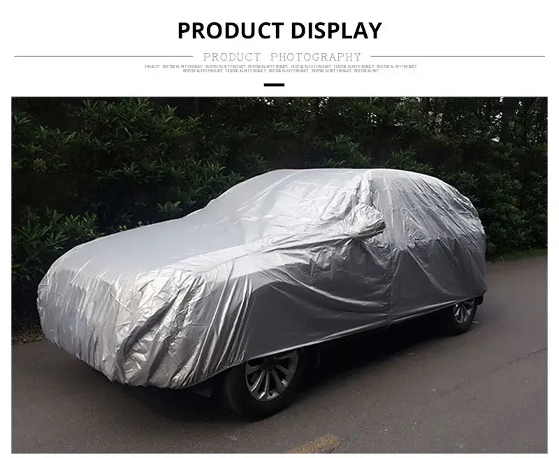 Full Car Cover Indoor Outdoor Car Protective Cover Sun Shade Dustproof Anti UV Protection Cover Universal for Sedan SUV
